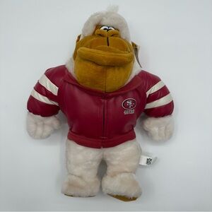 2001 San Fransisco 49ers NFL Albino Gorilla‎ Plush W/ Tags by Play By Play W Tag